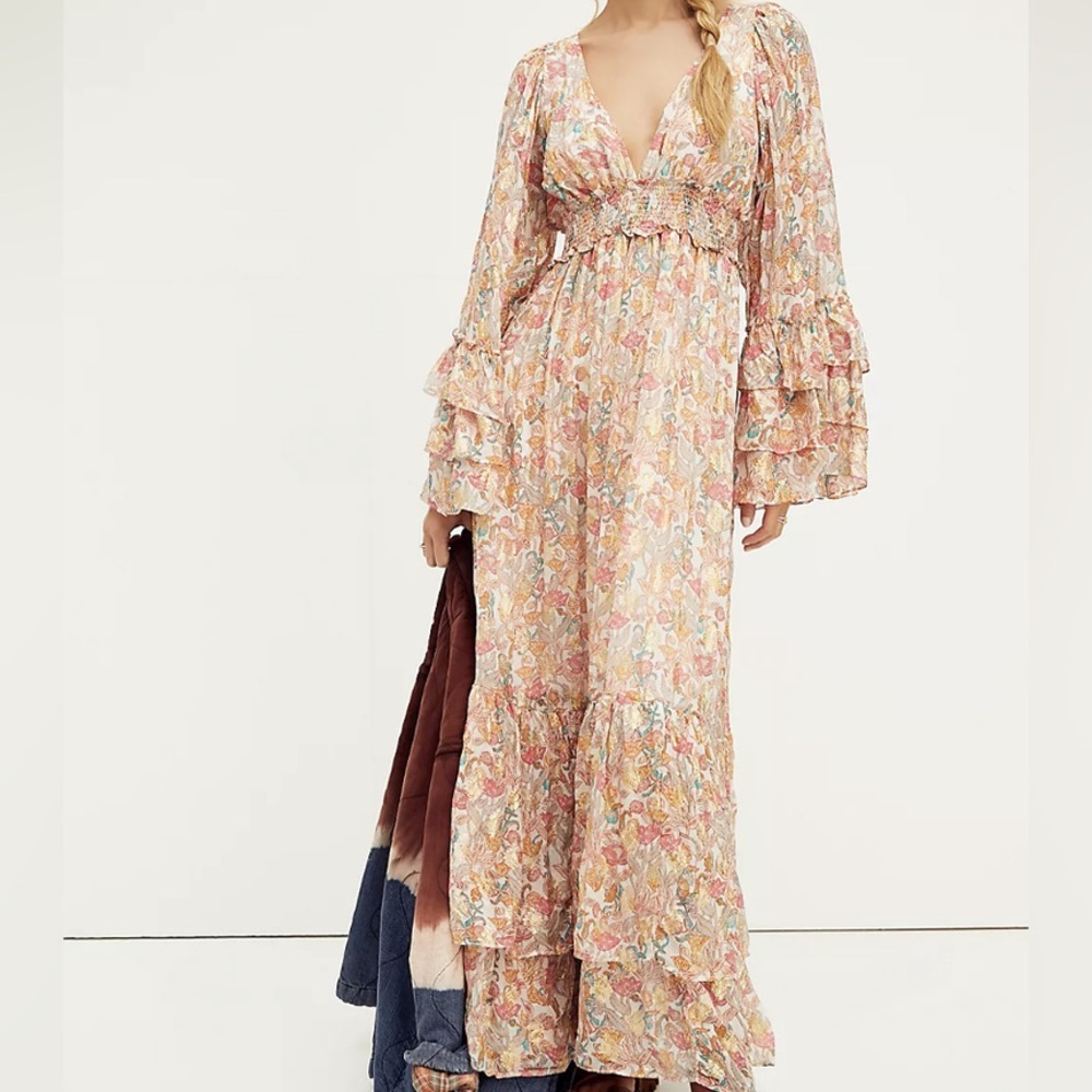 Free People Ophelia Floral Maxi Dress